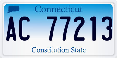 CT license plate AC77213