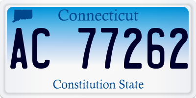 CT license plate AC77262