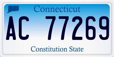 CT license plate AC77269