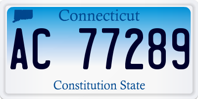 CT license plate AC77289