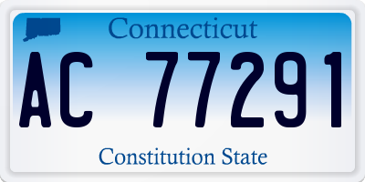 CT license plate AC77291