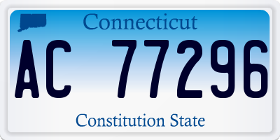 CT license plate AC77296