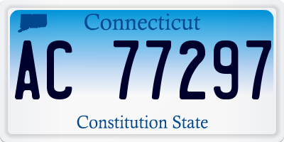 CT license plate AC77297