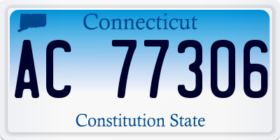 CT license plate AC77306
