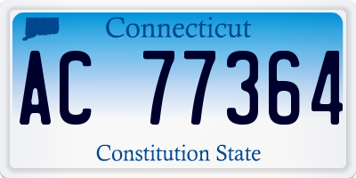 CT license plate AC77364