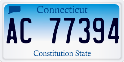 CT license plate AC77394
