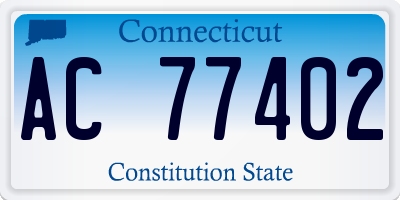 CT license plate AC77402