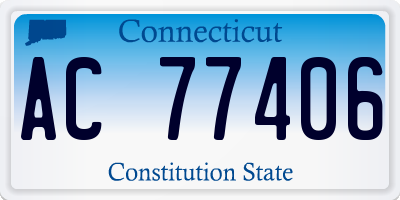 CT license plate AC77406