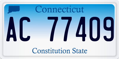 CT license plate AC77409