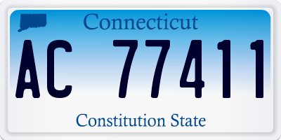 CT license plate AC77411