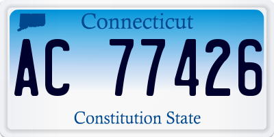 CT license plate AC77426
