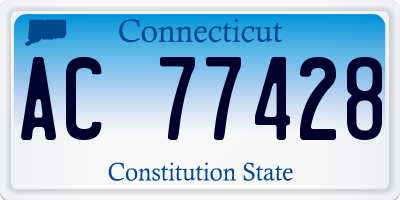 CT license plate AC77428