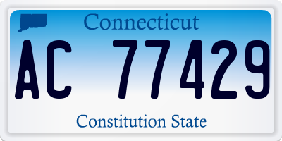 CT license plate AC77429