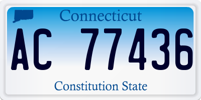 CT license plate AC77436