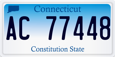 CT license plate AC77448