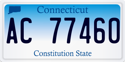 CT license plate AC77460