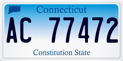 CT license plate AC77472