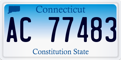 CT license plate AC77483