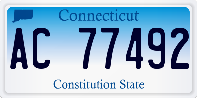 CT license plate AC77492