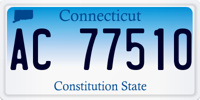CT license plate AC77510