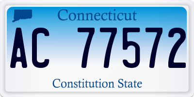 CT license plate AC77572