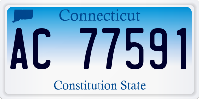 CT license plate AC77591