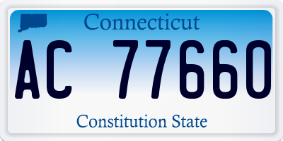CT license plate AC77660