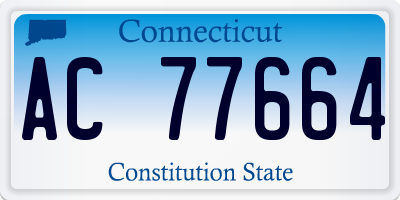 CT license plate AC77664
