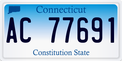 CT license plate AC77691