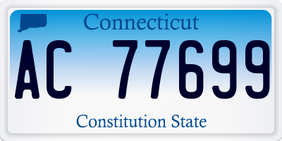 CT license plate AC77699