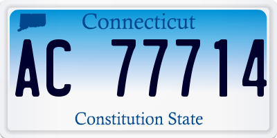 CT license plate AC77714