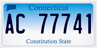 CT license plate AC77741