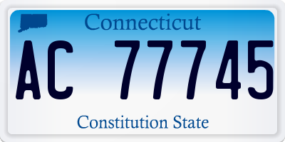 CT license plate AC77745