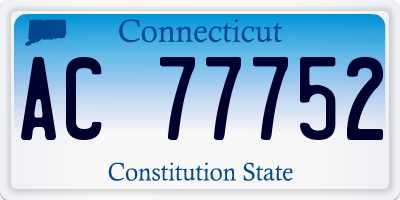 CT license plate AC77752