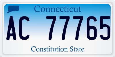 CT license plate AC77765