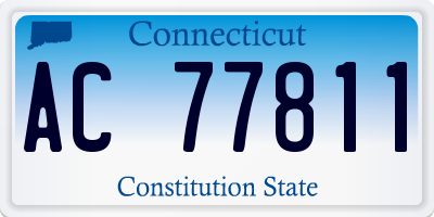 CT license plate AC77811