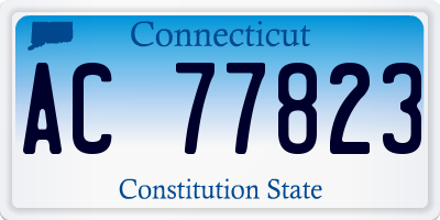 CT license plate AC77823