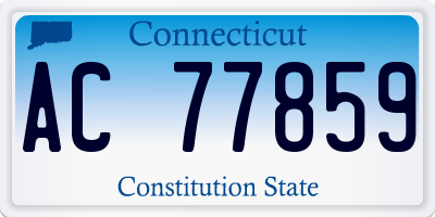CT license plate AC77859