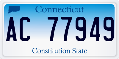 CT license plate AC77949