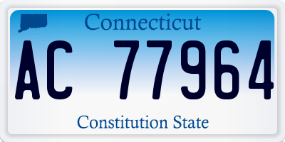 CT license plate AC77964