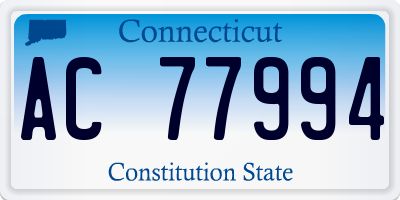 CT license plate AC77994