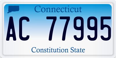 CT license plate AC77995