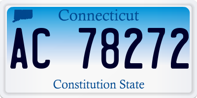 CT license plate AC78272