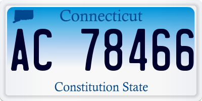 CT license plate AC78466