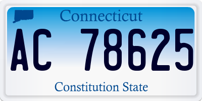 CT license plate AC78625