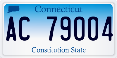 CT license plate AC79004