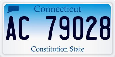 CT license plate AC79028