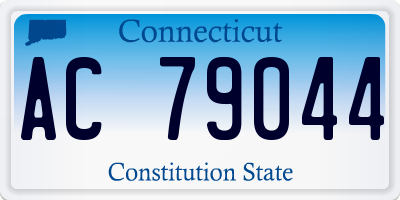 CT license plate AC79044