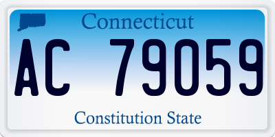 CT license plate AC79059
