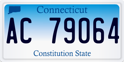 CT license plate AC79064